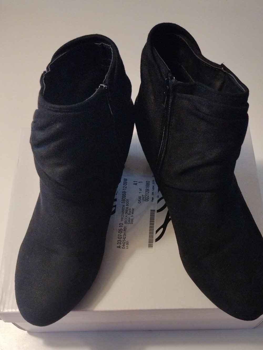 Sofwear Becca Black Women's Ankle Boots - Classic Side-Zip Style